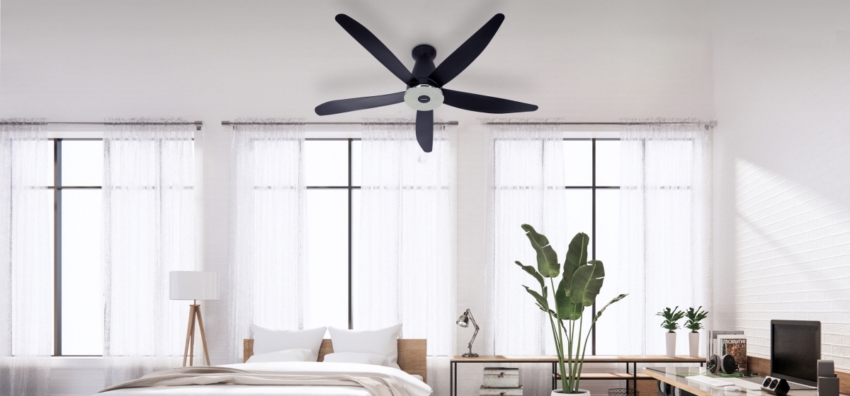 QUẠT TRẦN 5 CÁNH CÓ ĐIỀU KHIỂN PANASONIC F-60XDN-W - 9 CẤP ĐỘ GIÓ, SANG TRỌNG